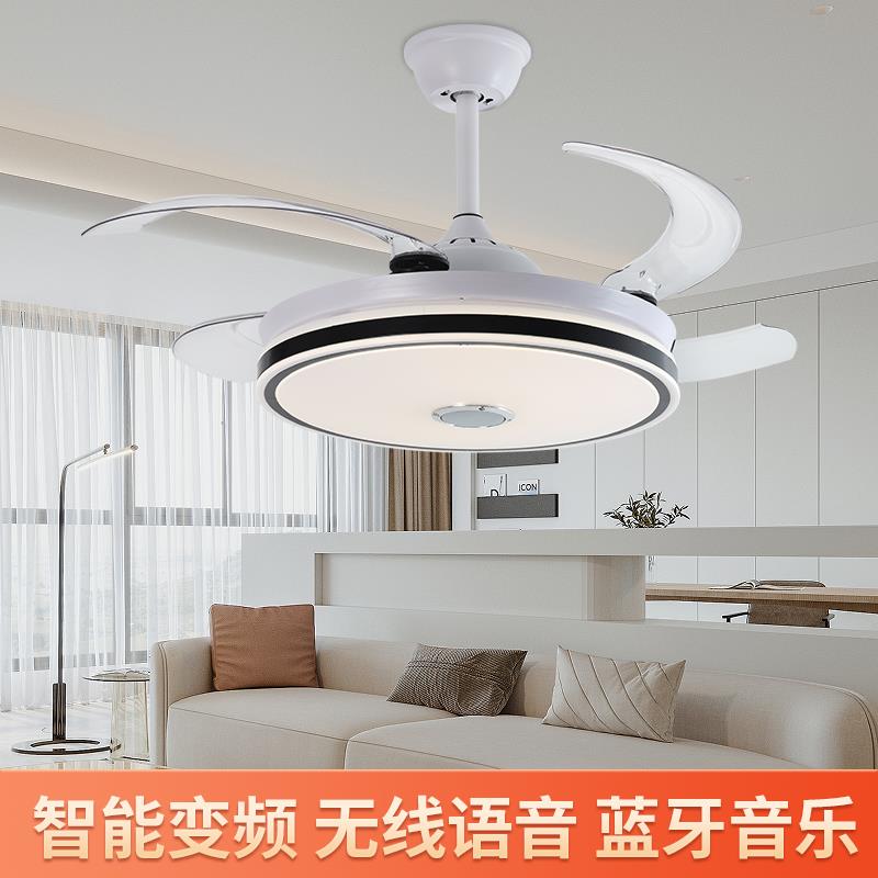 扇隐变形吊扇灯吊扇灯吸顶家用客厅厅卧EMPIRE D室饭大风力频简约