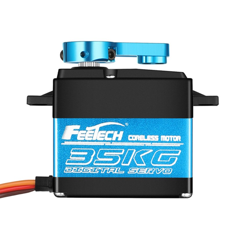 空芯杯马达FI7635M 35公斤金属齿数码/数字舵机7075铝齿攀爬车船