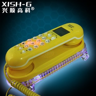 兴顺高科B309来电显示电话机小分机底座发光灯时尚可爱壁挂式挂墙