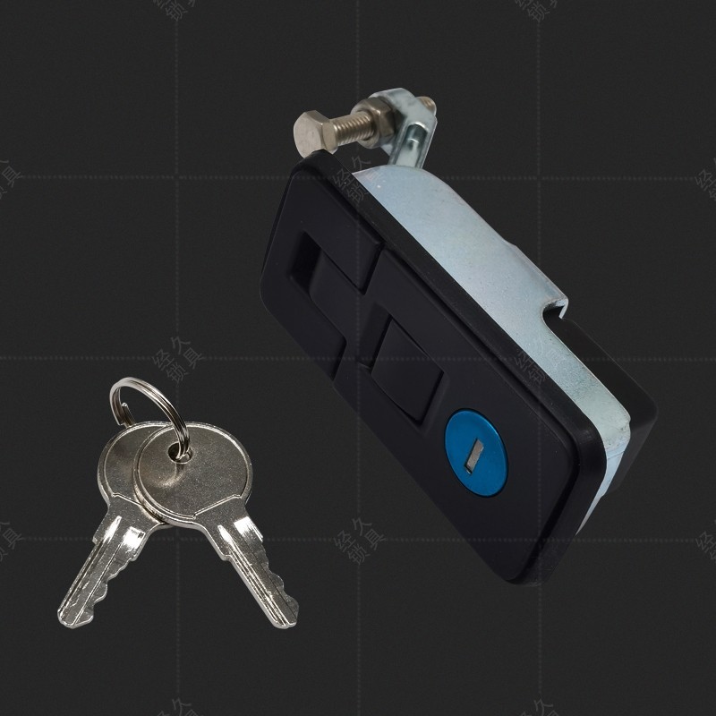 MS718-3C锌合金弹跳锁MS018Z-1仓盖按压平面锁 货车车厢用海坦门