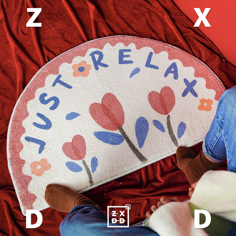 左咸敦道治愈花花浴室地垫防滑地毯门口进门卫生间垫子家用入户门