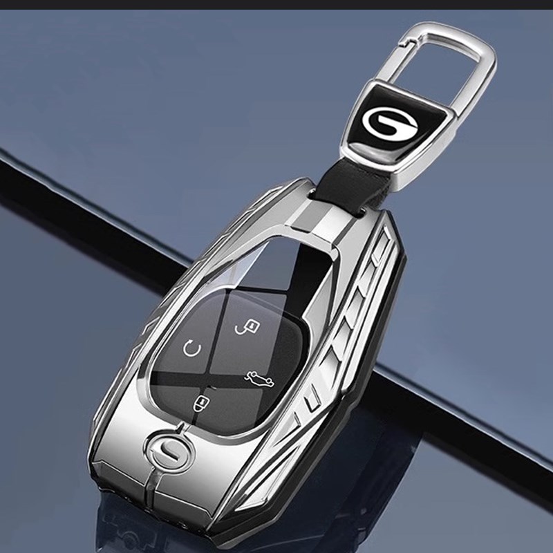 2款广汽传祺GS8钥匙混动23款GS3影豹传奇影酷车遥控包金属壳扣