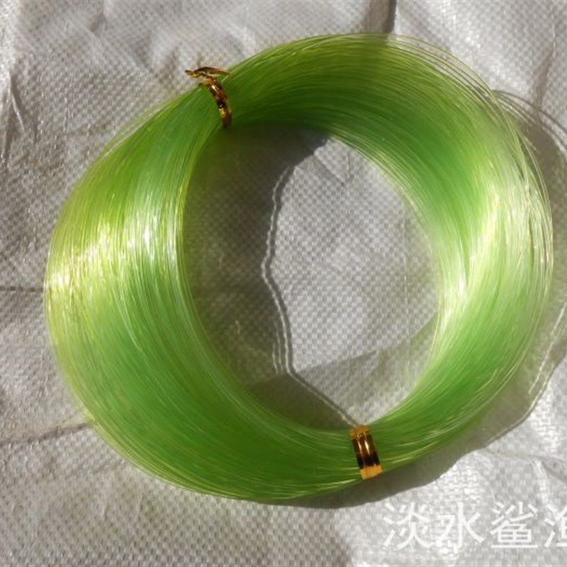 0.5-2.5mm进口大号尼龙线胶丝排钓手拉钓鱼线海钓高强丝绿色200米