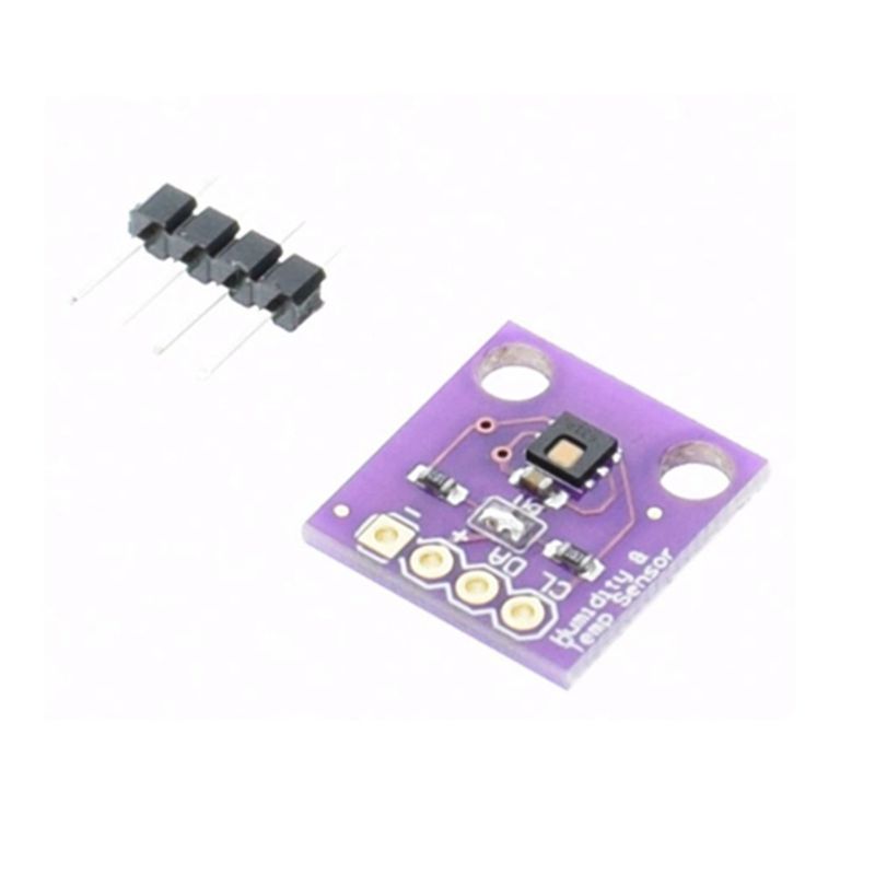 3V GY-2V-SHT21 高精度 温湿度 传感器模块 紫色 带排针