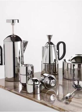 现代轻奢样板间咖啡器具厨房不锈钢手冲壶简约咖啡茶壶茶杯摆件