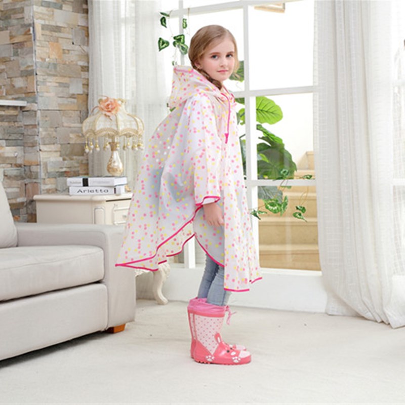 卡通环保迷彩男女童儿童宝宝雨衣雨披斗篷式大中小童学生带书包位