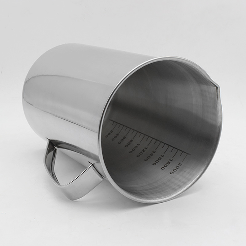 30不锈钢量杯牛奶杯豆浆杯 1000ml量杯带刻度实验杯量杯 量水杯