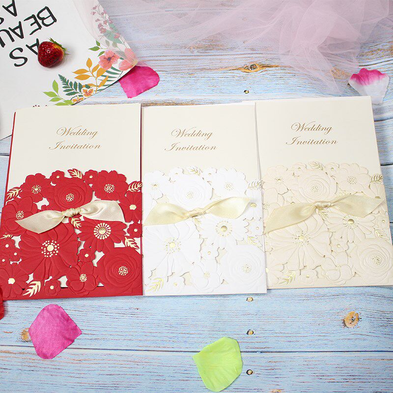 请帖欧式创意2024婚礼高档喜帖定制照片请柬个性结婚邀请商务函帖