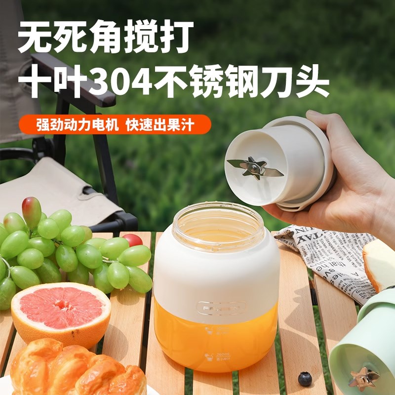 德国榨汁机小型便携式多功能家用大容量炸水果机无线电动榨果汁杯