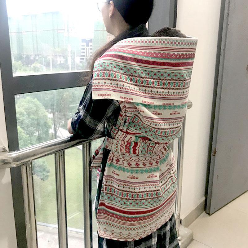 四川传统老式婴儿抱婴袋前后两用背巾四季绑带背被背条背群外出简