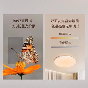 领普智能人体存在吸顶D40灯护眼LED卧室客厅圆灯 国家补贴15%