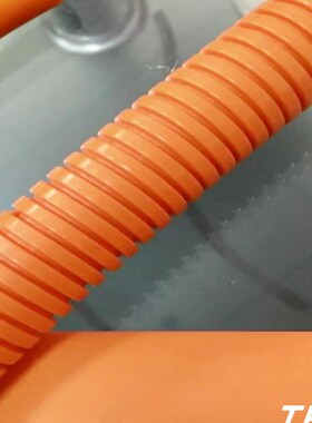 橙色尼龙阻燃波纹管UL94V0  橙黄色PA塑料管 新能源线束护套软管