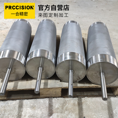 主从动滚筒轴输送机传送带流水线滚筒镀锌镀铬滚花动力辊筒不锈钢