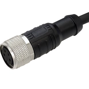 M16航空插头防水连接器带线4芯5孔8针12PA编码 传感器公母对接注塑