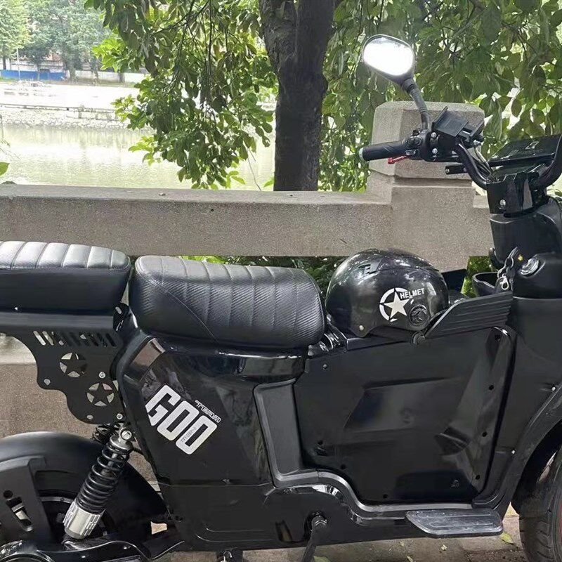 深远009电动车短尾货架坐垫靠背三件套加厚钢板载人支架直上后座