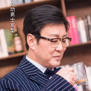 中老年假发男短发男士假发短直发中年真发全头套自然逼真遮白发夏