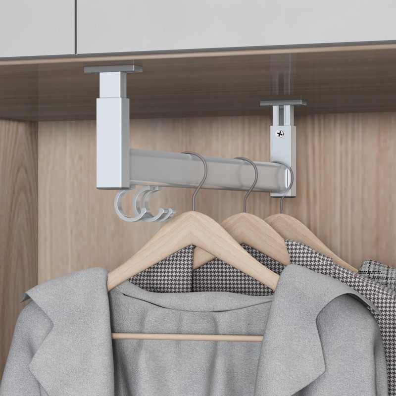 U型浅衣柜纵向挂衣杆薄柜吊杆悬挂竖装衣通橱柜顶装吊衣杆L正挂杆,基础建材,衣杆,淘宝优惠券,粉丝福利购,淘宝优惠卷