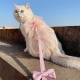 宠物猫咪小型犬梦幻紫仙女大蝴蝶背心胸背带防挣脱外出牵引绳衣服