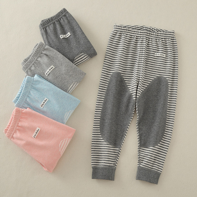 秋冬新款儿童卫生裤男女童内穿纯棉护膝保暖长裤宝宝打底裤棉毛睡