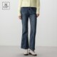 气质深蓝收腰显瘦宽松微喇牛仔长裤 Marc 女士 春季 新款 OPolo MOP