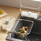 吸盘式 厨房水槽过滤网架一网打尽剩饭剩菜厨余垃圾滤水架子神器