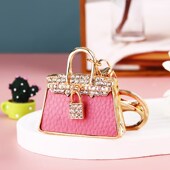 水钻水晶小挎包汽车钥匙扣女精致可爱韩国创意包挂件钥匙链圈礼品