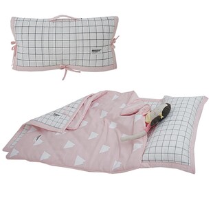 儿童睡袋纯棉家居外出两用收纳盖被提手睡袋幼儿园铺盖卷