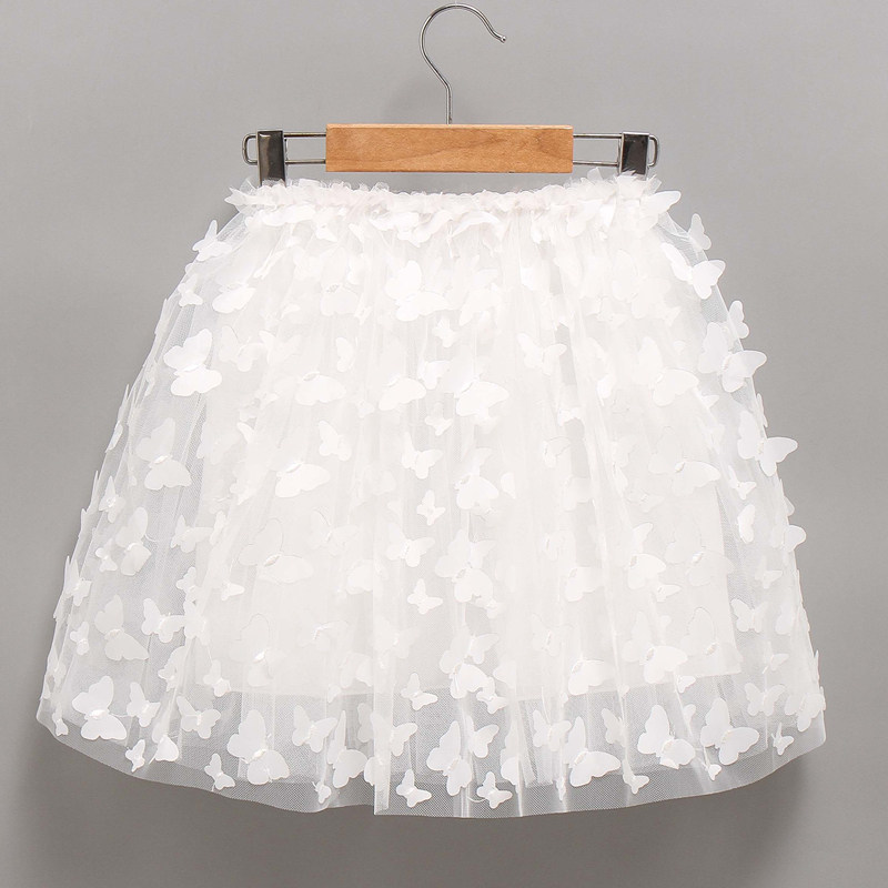 女童蓬蓬半身裙新款洋气中大童网纱蕾丝长裙女孩绣花纱裙夏装时尚