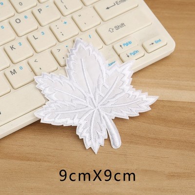 白色布贴黑玫瑰花朵酒店台布桌布熨烫被套补丁贴花补贴衣裙修床单