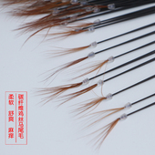 专业碳素柄碳纤维鸡毛棒采耳工具套装 打耳朵挠痒技师用鸡丝马尾毛