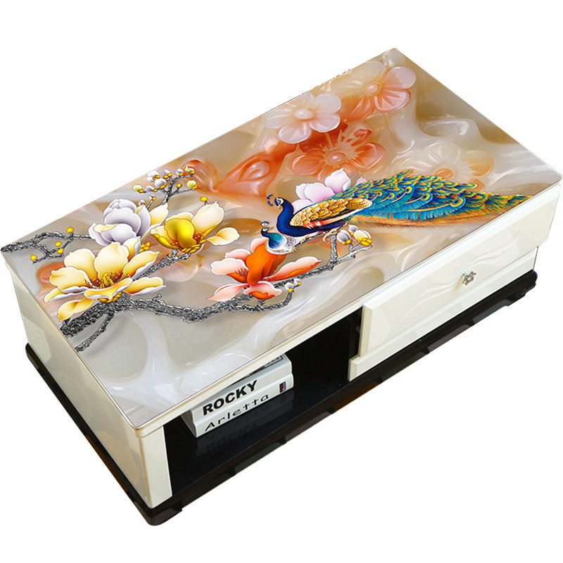 3d中式茶几桌布防水防油免洗网红pvc软玻璃茶几垫防烫塑料台布厚,居家布艺,桌布,淘宝优惠券,粉丝福利购,淘宝优惠卷