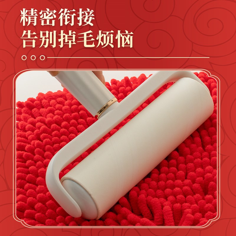 雪尼尔擦手巾挂式结婚红色喜庆可爱擦手球毛巾厨房卫生间醒狮手帕