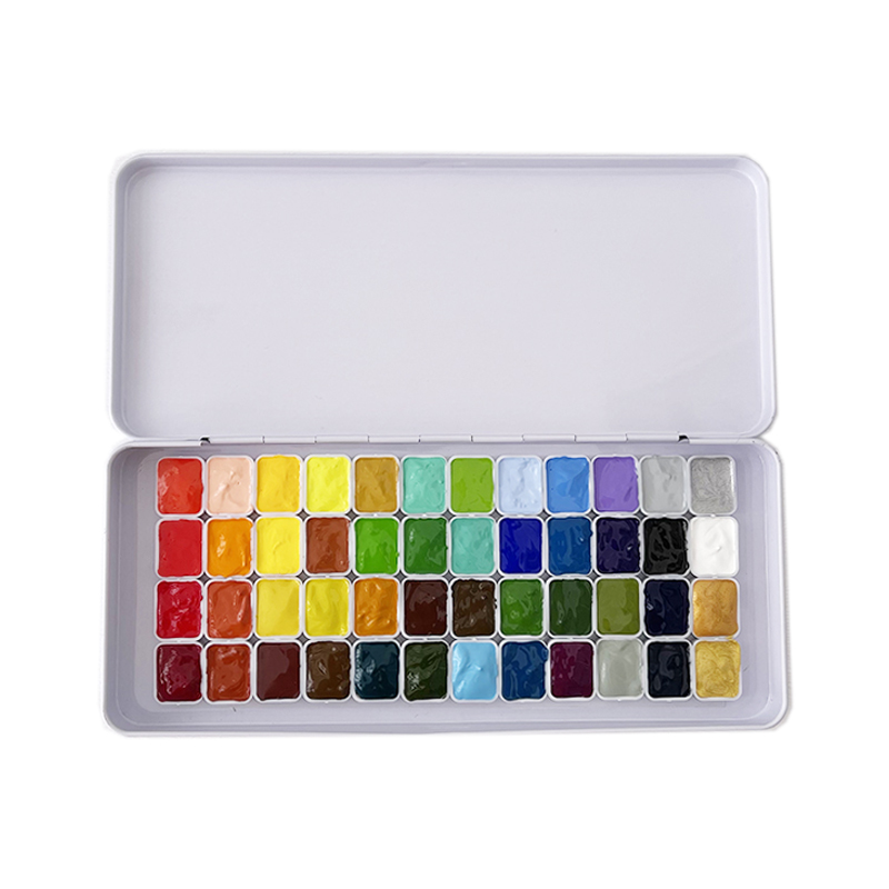 荷尔拜因不透明水彩新古彩四季系列套装48色 水彩分装 水彩颜料