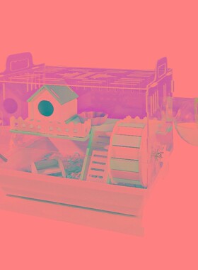 仓鼠笼子亚克力47超大别墅金丝熊花枝专用大号饲养箱豪华小屋用品