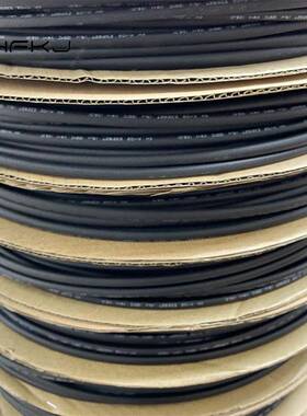 黑色热缩管6mm加厚绝缘套管2倍收缩管电线保护套环保100米/卷