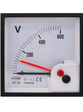 KDSI指针式直流电压表BE-96 DC10V 600V双针 轨道交通用表