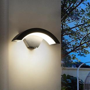 LED户外防水壁灯人体感应12W阳台露台入户门头灯阳光房壁灯