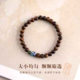 武当山官方海南奇楠沉香手串女高端莲花转运珠木质手链