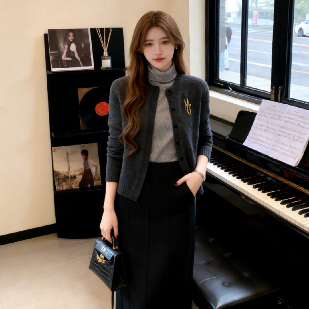 玉美雅【旗舰精选套装】秋冬款轻奢高级灰外套+高领无袖纯色内搭,女装/女士精品,时尚套装,淘宝优惠券,粉丝福利购,淘宝优惠卷