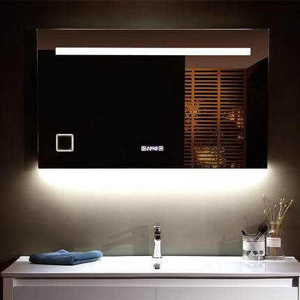 高店清led带灯妆镜智能浴室镜无品牌/子生卫间洗手间挂墙酒家用化