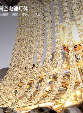 多法式灯轻奢家天花板客厅吊灯晶法式家居头72442吊灯水吊灯居水