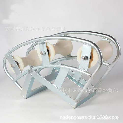 尼龙滑轮放线滑车桥放线滑轮工地施OQQ工架道三联子地面滑放线管