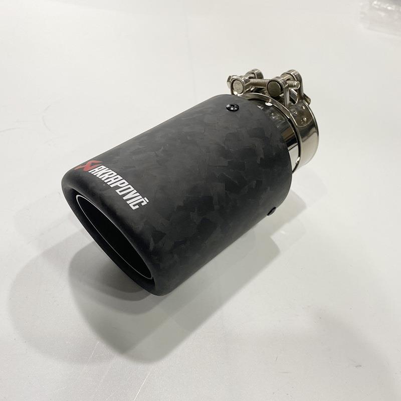 厂家边直销排缎纹维新款直款消声器259卷边款碳纤改装型汽车气管