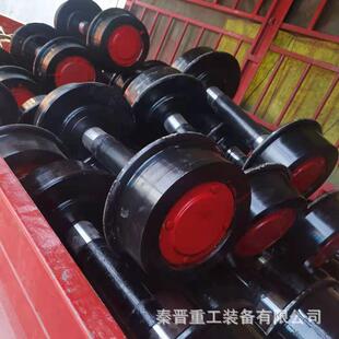 轨道设备翻矿轮对实心加厚矿车矿车轮300对用井下斗矿车配件轮对