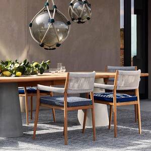 户外休闲桌天椅柚木餐庭院HWJ-1118露防水防晒阳光房实木室外桌厅