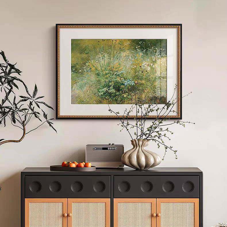 《繁花》油画法式艺HY-475术客厅古清装画饰餐厅玄关卡门柜欧式复