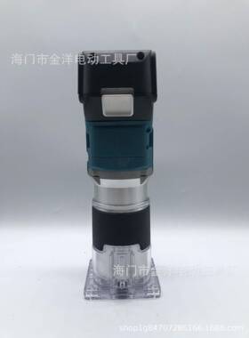 刷锂电修无边孔机开机电40169木槽铣木工修边挖雕刻机木工板开孔