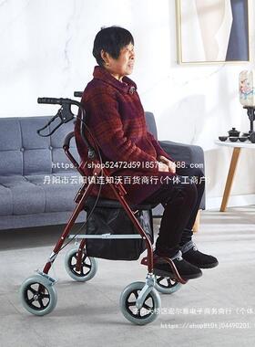 老代步车老手推车可坐四TSD人轮买菜购物拉车折叠小座年椅助步拉