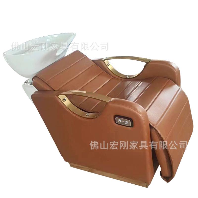 厂家直头销洗H072专床理发用店泰式养发发廊美发冲头床陶瓷冲水床