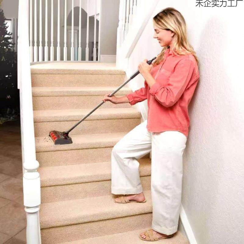 扫动把扫帚家用电扫把水拖刮地两78用动地刷吸头地板刷软绒扫电把